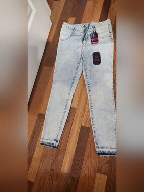 NOBO Acid Wash Light Blue Skinny Jeans